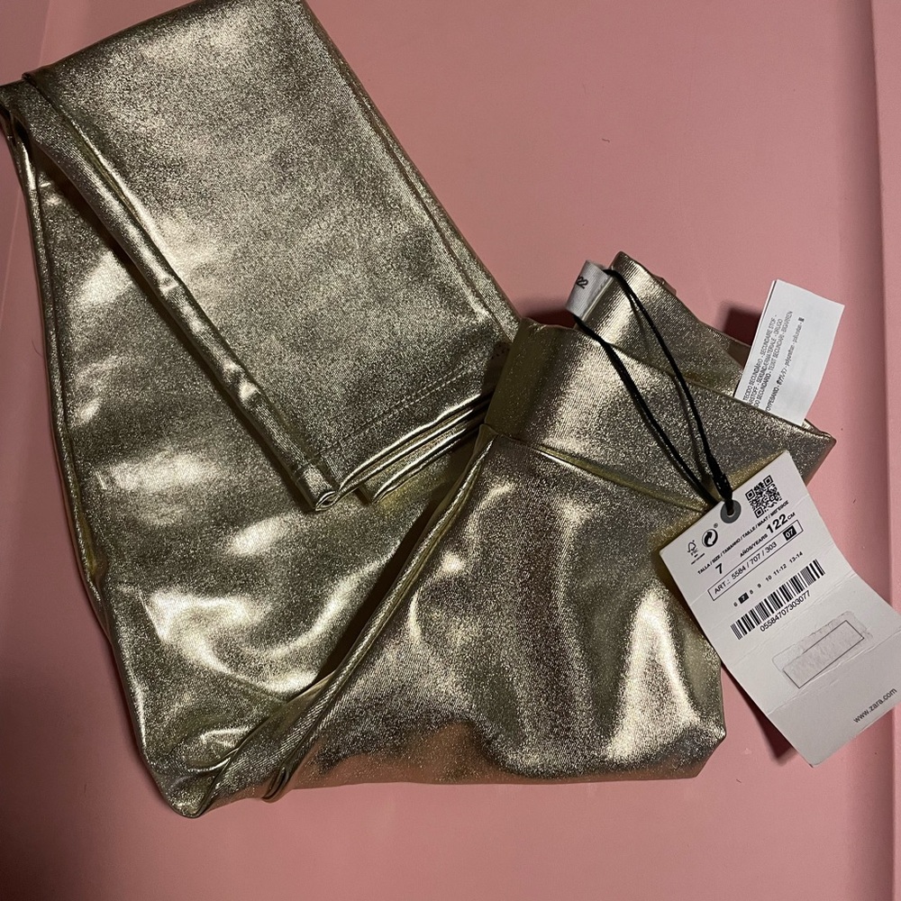 Gold leggings